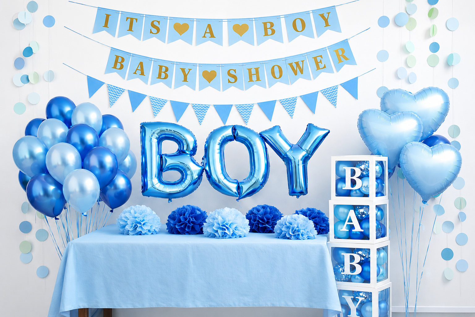 It’s a Boy + BABY letter blokken partybox