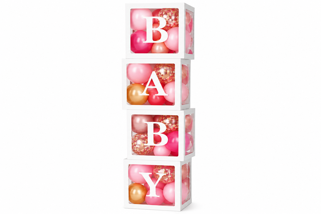 It’s a Girl + BABY letter blokken partybox