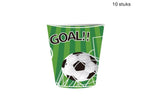 Groene voetbalbeker met Goal tekst