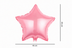 Roze stervormige folieballon