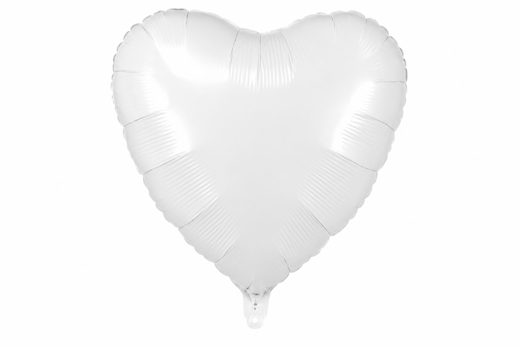 folieballon.png	Witte hartvormige folieballon zonder opdruk tegen een witte achtergrond.